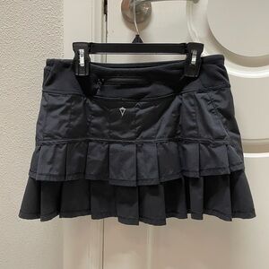 Ivivva Black Pleated Tennis Skirt